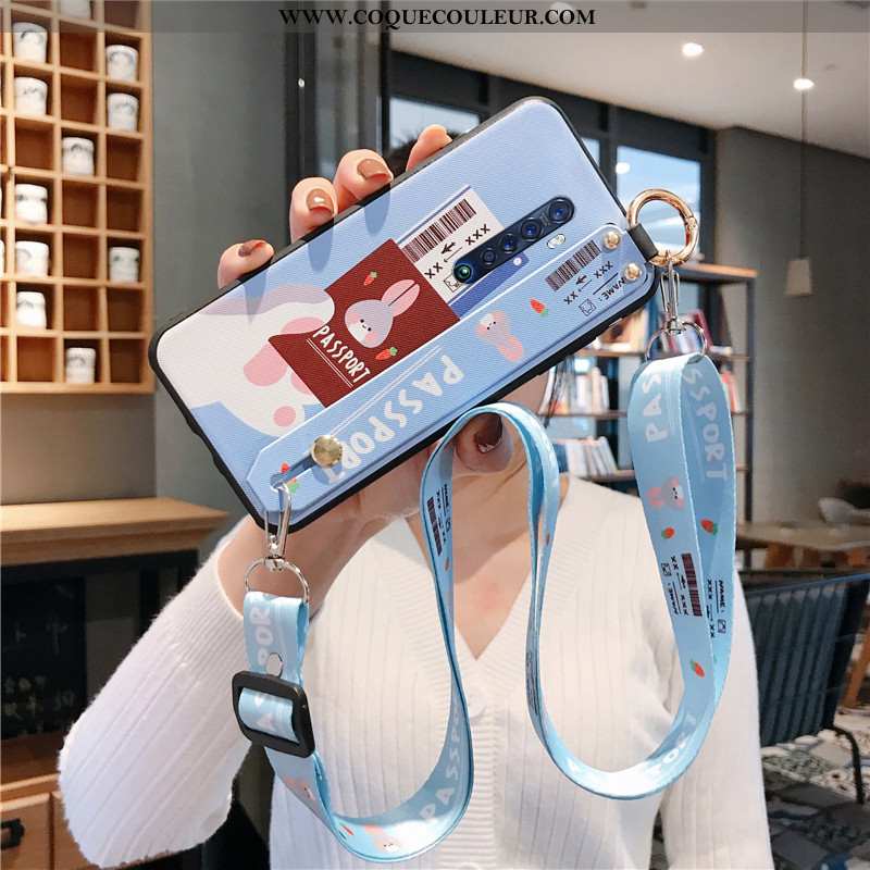Étui Oppo Reno2 Protection Légère Étui, Coque Oppo Reno2 Ornements Suspendus Téléphone Portable Noir