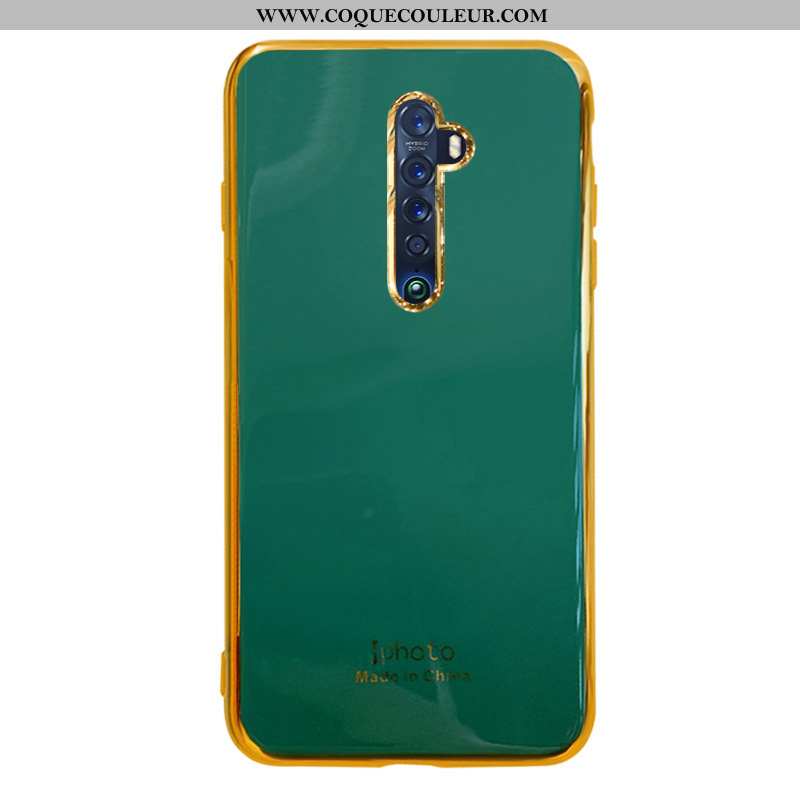 Housse Oppo Reno2 Silicone Téléphone Portable Coque, Étui Oppo Reno2 Protection Net Rouge Verte