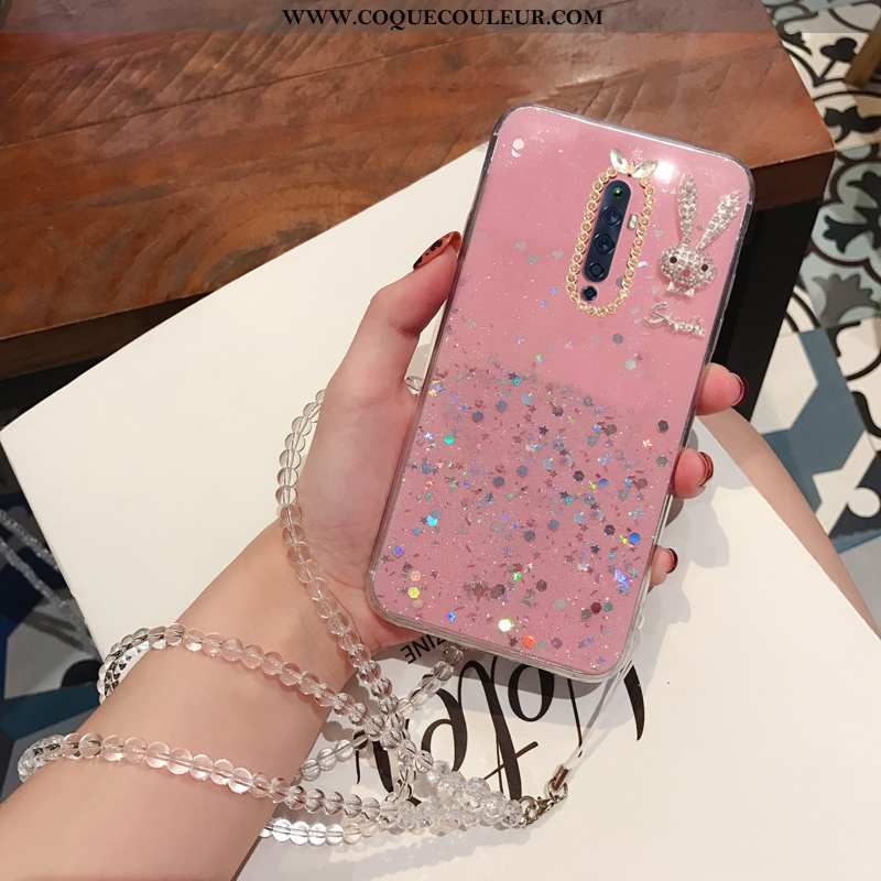 Coque Oppo Reno2 Z Fluide Doux Incassable Étui, Housse Oppo Reno2 Z Protection Créatif Verte