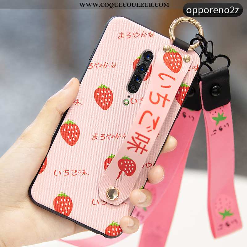 Coque Oppo Reno2 Z Tendance Protection Incassable, Housse Oppo Reno2 Z Fluide Doux Cœur Verte