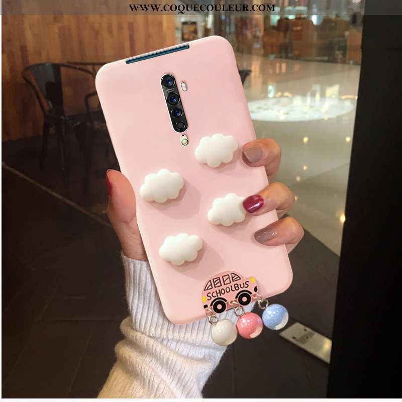 Coque Oppo Reno2 Z Protection Rose, Housse Oppo Reno2 Z Personnalité Créatif Rose