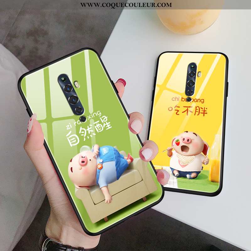 Coque Oppo Reno2 Z Charmant Protection Silicone, Housse Oppo Reno2 Z Tendance Verte