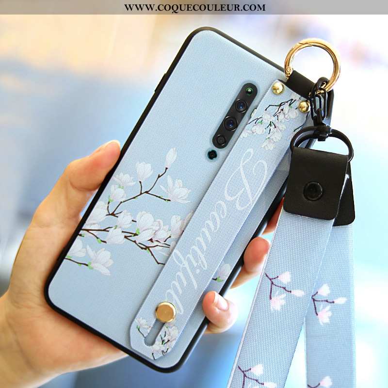 Étui Oppo Reno2 Z Silicone Coque Fluide Doux, Oppo Reno2 Z Protection Bleu