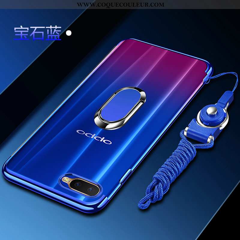 Étui Oppo Rx17 Neo Mode Bleu Anneau, Coque Oppo Rx17 Neo Protection