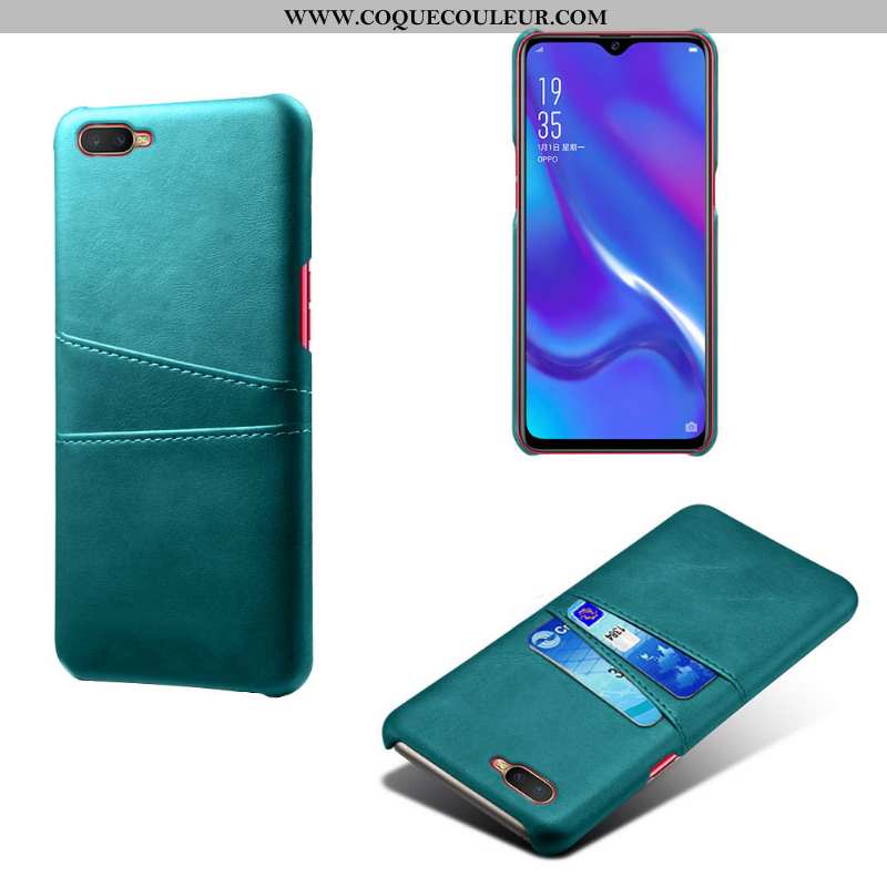 Coque Oppo Rx17 Neo Protection Gris Qualité, Housse Oppo Rx17 Neo Cuir Étui