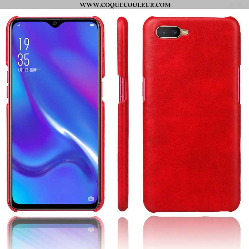 Coque Oppo Rx17 Neo Cuir Étui Marron, Housse Oppo Rx17 Neo Protection Marron