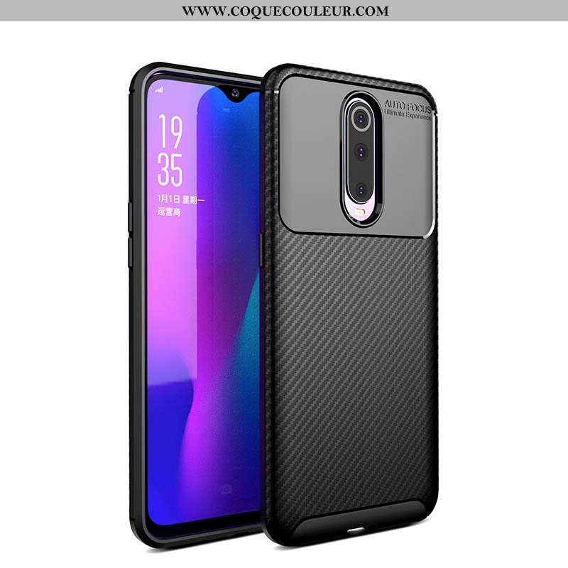 Housse Oppo Rx17 Pro Fluide Doux Ballon Modèle Fleurie, Étui Oppo Rx17 Pro Silicone Protection Noir