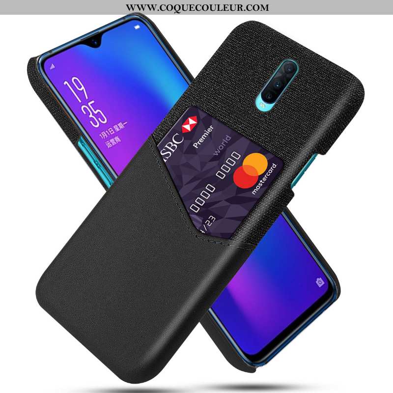 Étui Oppo Rx17 Pro Personnalité Incassable Téléphone Portable, Coque Oppo Rx17 Pro Cuir Gris