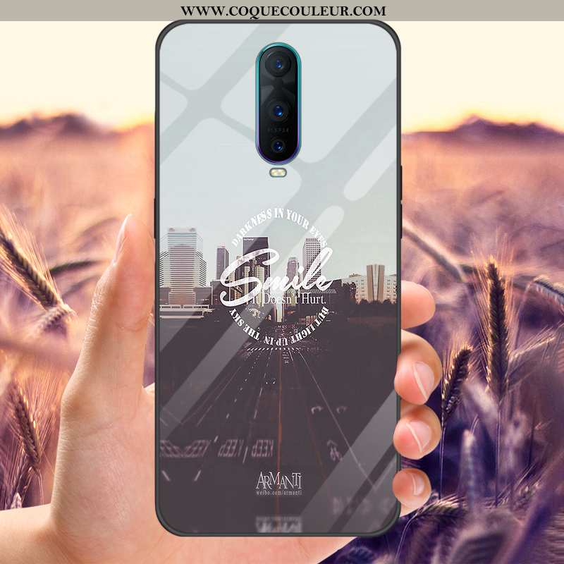 Coque Oppo Rx17 Pro Personnalité Étui Miroir, Housse Oppo Rx17 Pro Protection Noir