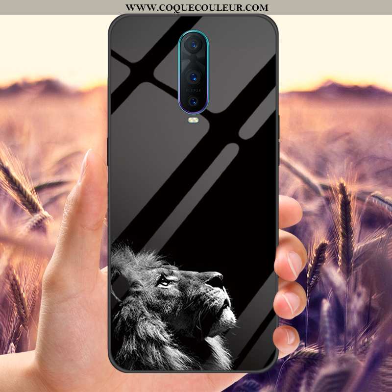 Coque Oppo Rx17 Pro Personnalité Étui Miroir, Housse Oppo Rx17 Pro Protection Noir