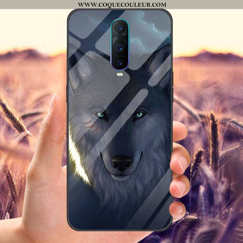 Coque Oppo Rx17 Pro Personnalité Étui Miroir, Housse Oppo Rx17 Pro Protection Noir