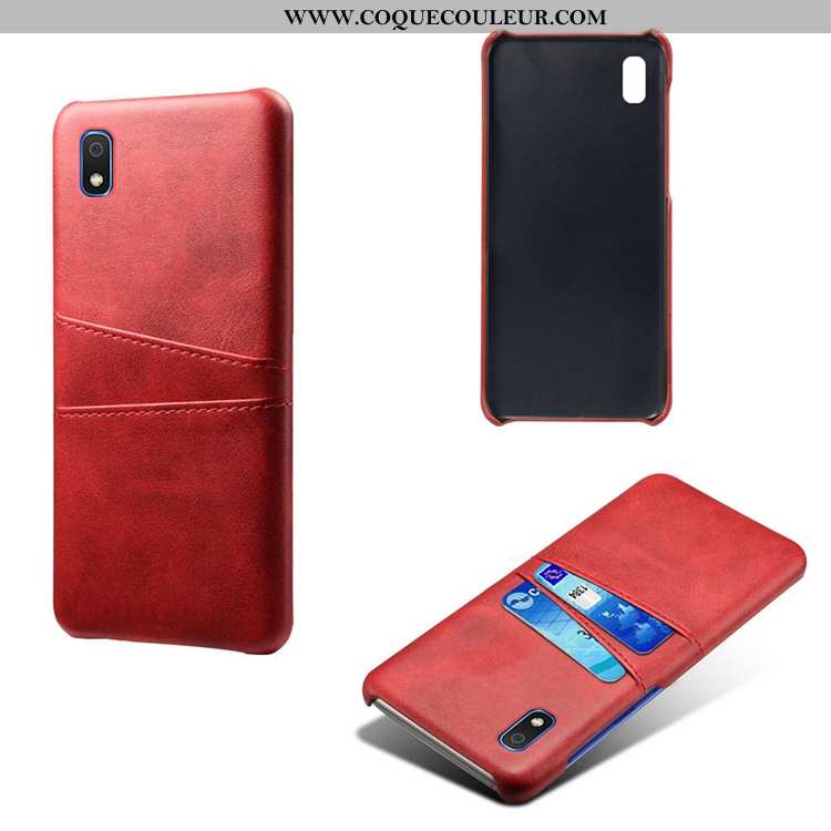 Housse Samsung Galaxy A10 Personnalité Étui Incassable, Samsung Galaxy A10 Cuir Petit Rouge