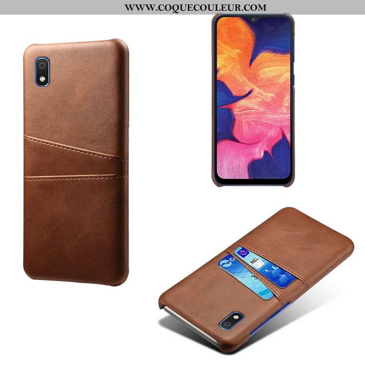 Housse Samsung Galaxy A10 Personnalité Étui Incassable, Samsung Galaxy A10 Cuir Petit Rouge