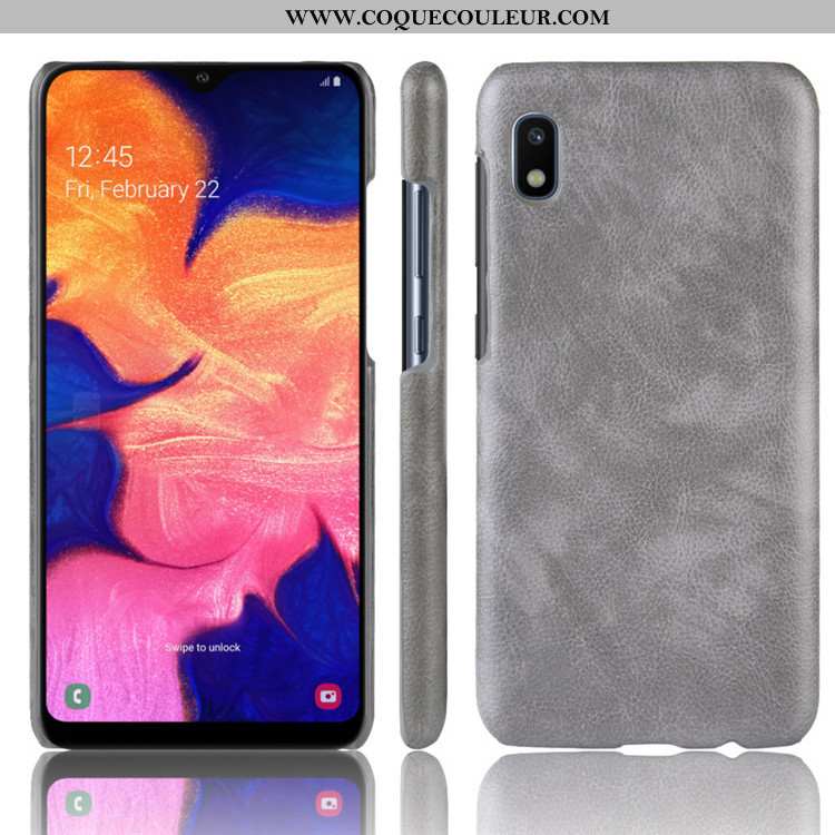 Étui Samsung Galaxy A10 Protection Difficile Modèle Fleurie, Coque Samsung Galaxy A10 Cuir Rouge