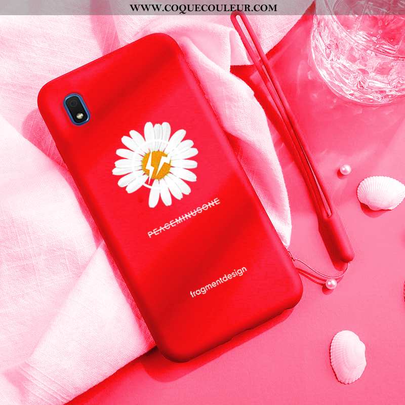 Étui Samsung Galaxy A10 Silicone Vent Étui, Coque Samsung Galaxy A10 Protection Incassable Rouge