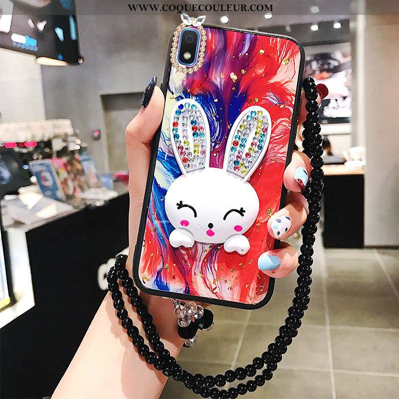 Coque Samsung Galaxy A10 Tendance Lapin Créatif, Housse Samsung Galaxy A10 Mode Ornements Suspendus 