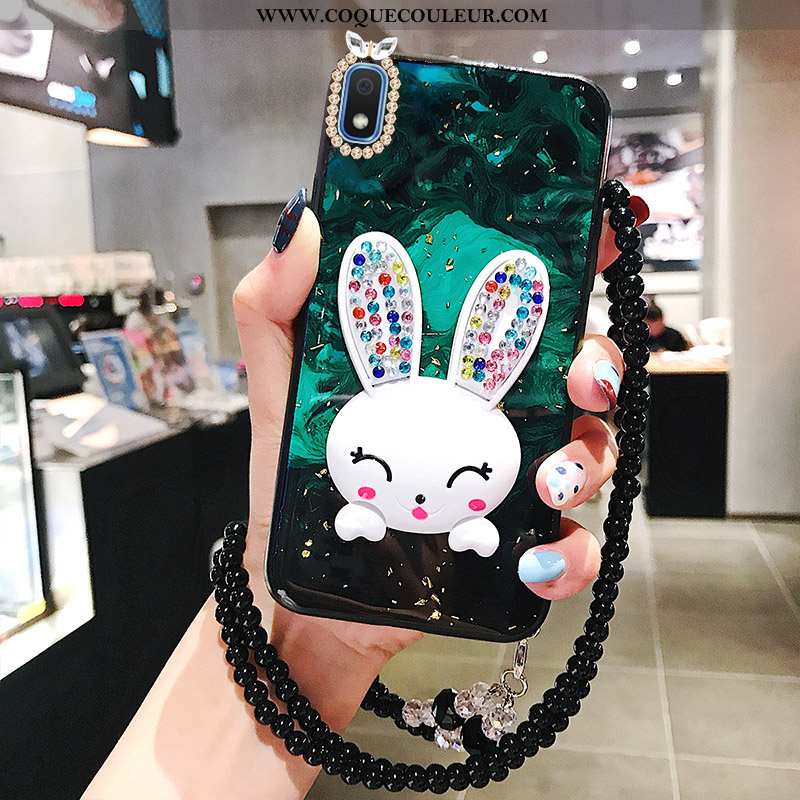 Coque Samsung Galaxy A10 Tendance Lapin Créatif, Housse Samsung Galaxy A10 Mode Ornements Suspendus 