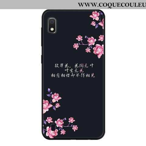 Coque Samsung Galaxy A10 Délavé En Daim Étoile Frais, Housse Samsung Galaxy A10 Fluide Doux Protecti