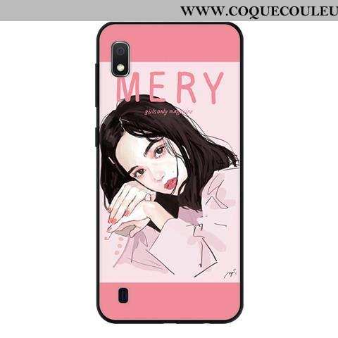 Coque Samsung Galaxy A10 Délavé En Daim Étoile Frais, Housse Samsung Galaxy A10 Fluide Doux Protecti