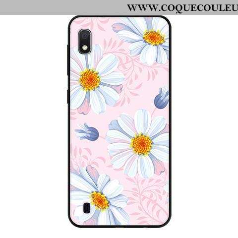 Coque Samsung Galaxy A10 Délavé En Daim Étoile Frais, Housse Samsung Galaxy A10 Fluide Doux Protecti