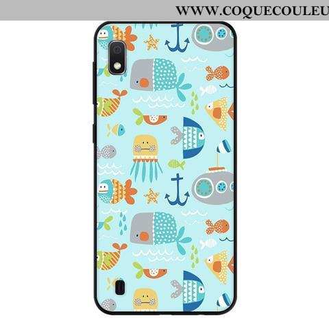 Coque Samsung Galaxy A10 Délavé En Daim Étoile Frais, Housse Samsung Galaxy A10 Fluide Doux Protecti