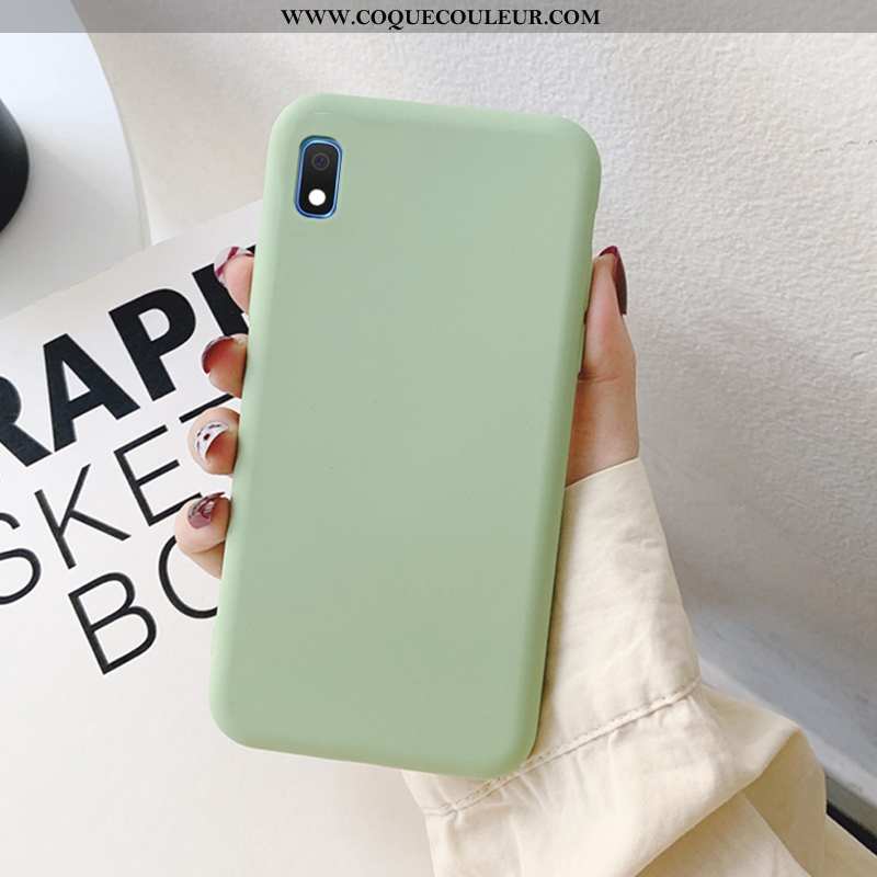 Coque Samsung Galaxy A10 Mode Tendance Vert, Housse Samsung Galaxy A10 Protection Tout Compris Verte