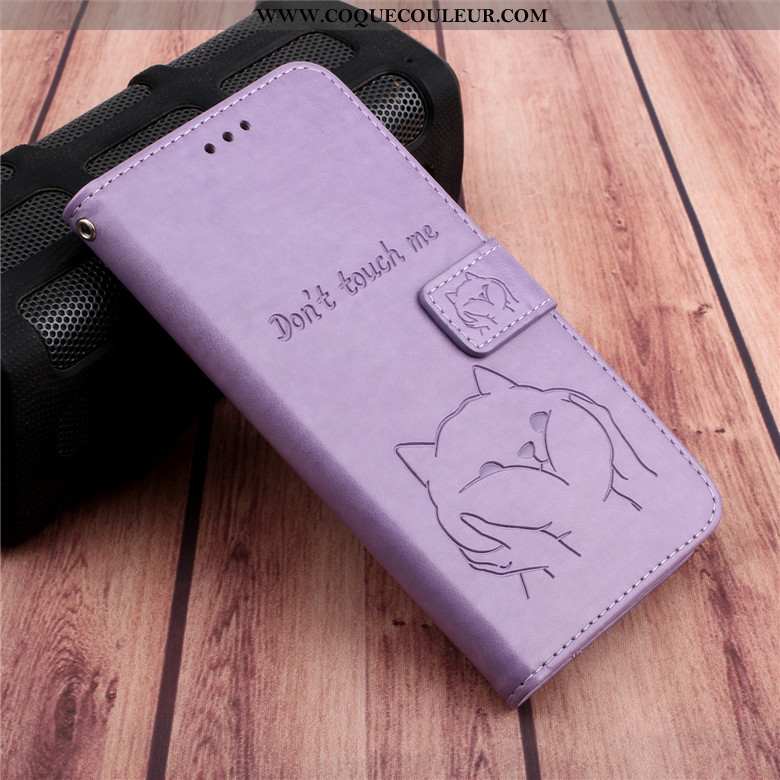 Housse Samsung Galaxy A10s Protection Fluide Doux Incassable, Étui Samsung Galaxy A10s Cuir Violet