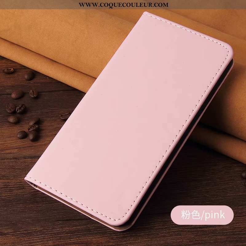 Étui Samsung Galaxy A10s Cuir Délavé En Daim Rose, Coque Samsung Galaxy A10s Silicone Tout Compris R