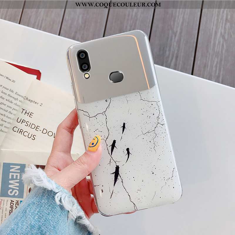 Étui Samsung Galaxy A10s Légère Argent Tendance, Coque Samsung Galaxy A10s Fluide Doux Légères