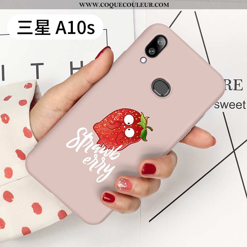 Étui Samsung Galaxy A10s Personnalité Légère, Coque Samsung Galaxy A10s Créatif Tendance Rose