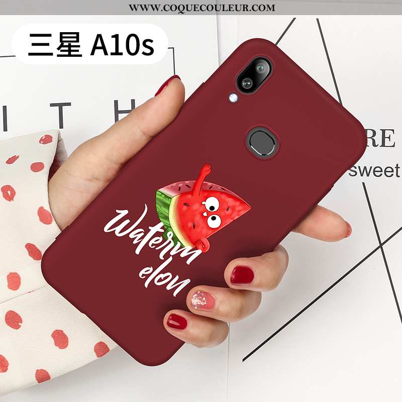 Étui Samsung Galaxy A10s Personnalité Légère, Coque Samsung Galaxy A10s Créatif Tendance Rose