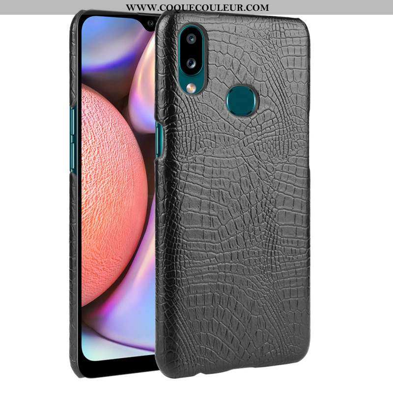 Étui Samsung Galaxy A10s Modèle Fleurie Difficile Noir, Coque Samsung Galaxy A10s Protection Étoile 