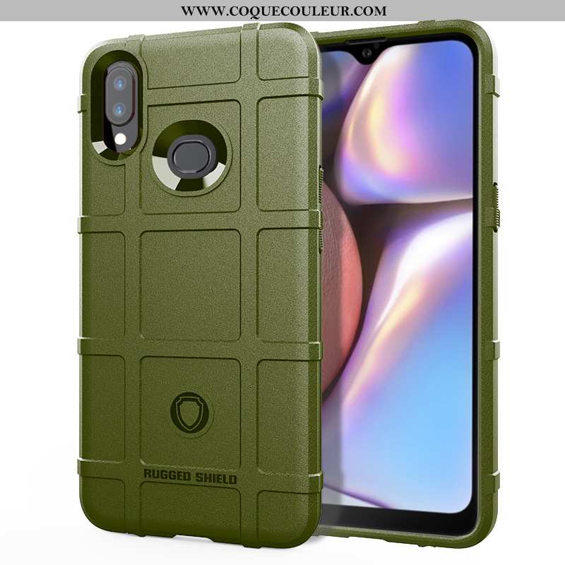 Housse Samsung Galaxy A10s Couvercle Arrière Téléphone Portable Coque, Étui Samsung Galaxy A10s Vert