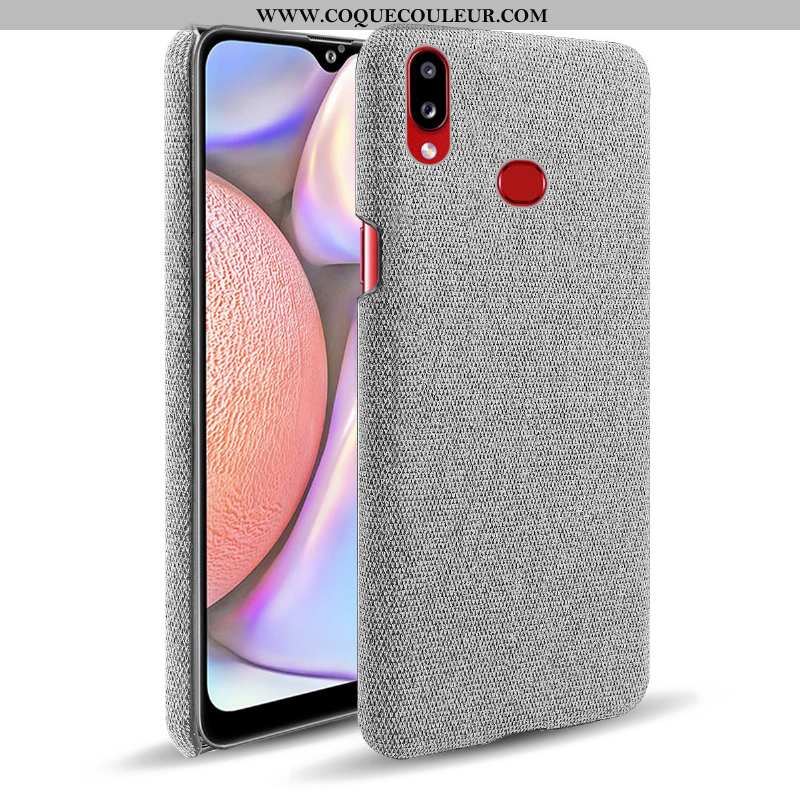 Housse Samsung Galaxy A10s Protection Téléphone Portable Coque, Étui Samsung Galaxy A10s Tissu Gris