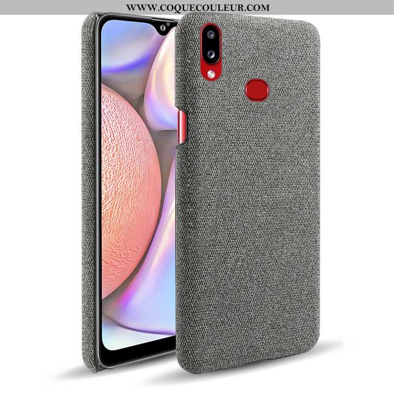 Housse Samsung Galaxy A10s Protection Téléphone Portable Coque, Étui Samsung Galaxy A10s Tissu Gris