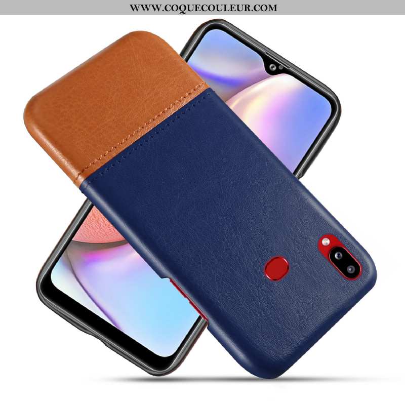 Housse Samsung Galaxy A10s Cuir Coque Rouge, Étui Samsung Galaxy A10s Qualité Difficile Rouge