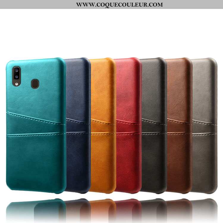 Housse Samsung Galaxy A20e Modèle Fleurie Étoile Cuir, Étui Samsung Galaxy A20e Protection Qualité V