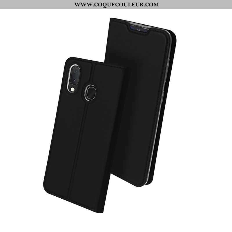 Coque Samsung Galaxy A20e Protection Incassable Étui, Housse Samsung Galaxy A20e Cuir Noir