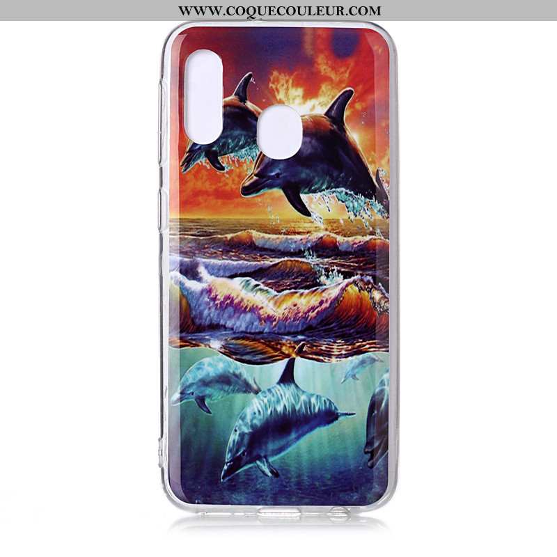 Coque Samsung Galaxy A20e Personnalité Tendance, Housse Samsung Galaxy A20e Dessin Animé Étoile Bleu