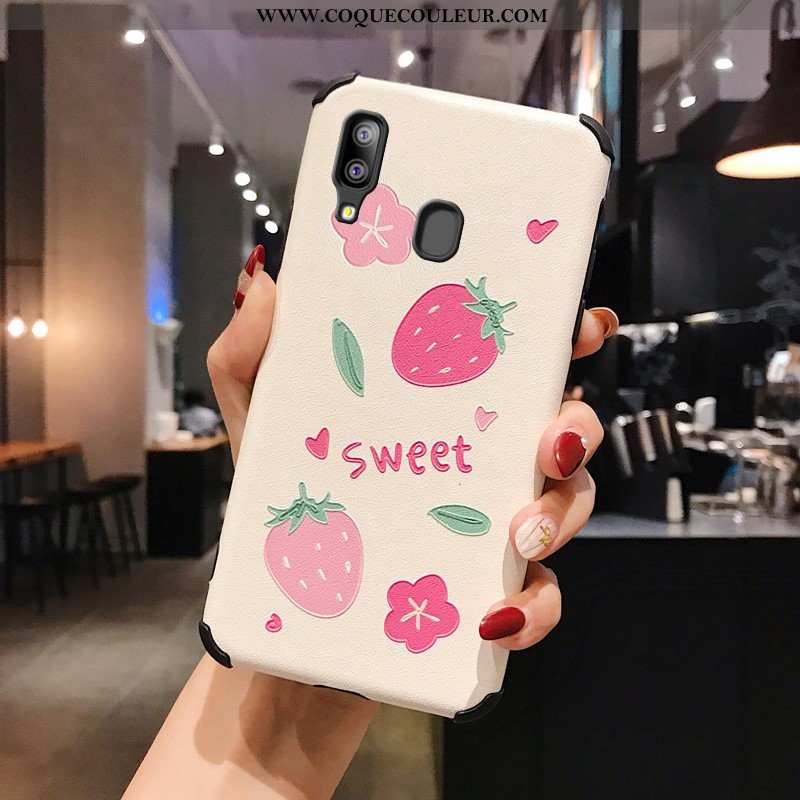 Housse Samsung Galaxy A20e Protection Téléphone Portable Rose, Étui Samsung Galaxy A20e Délavé En Da