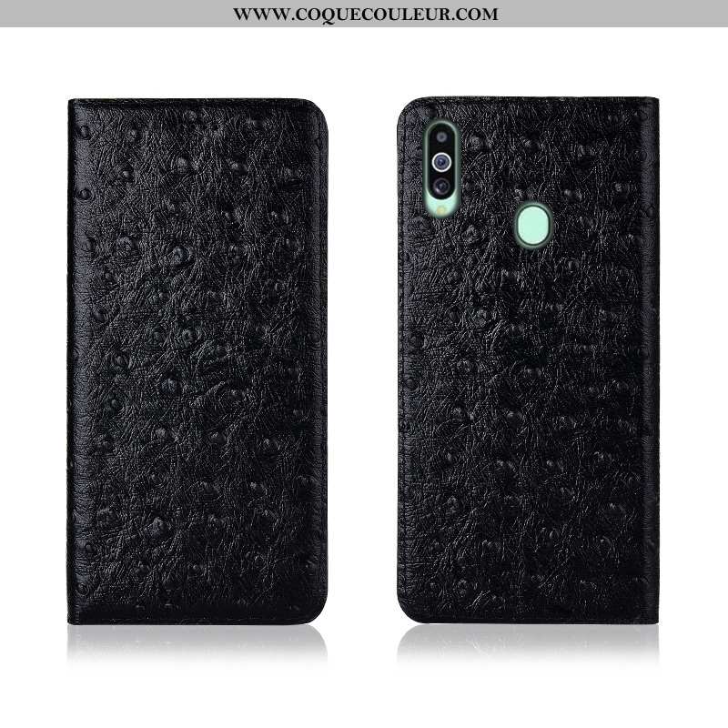 Étui Samsung Galaxy A20s Modèle Fleurie Noir Silicone, Coque Samsung Galaxy A20s Fluide Doux