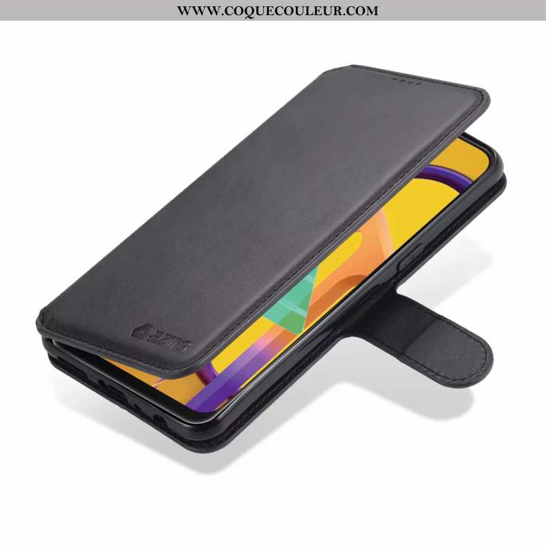 Étui Samsung Galaxy A20s Fluide Doux Tempérer Clamshell, Coque Samsung Galaxy A20s Silicone Incassab