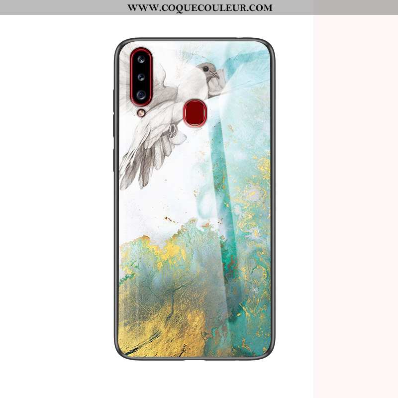 Étui Samsung Galaxy A20s Tendance Grand Étoile, Coque Samsung Galaxy A20s Fluide Doux Tout Compris B