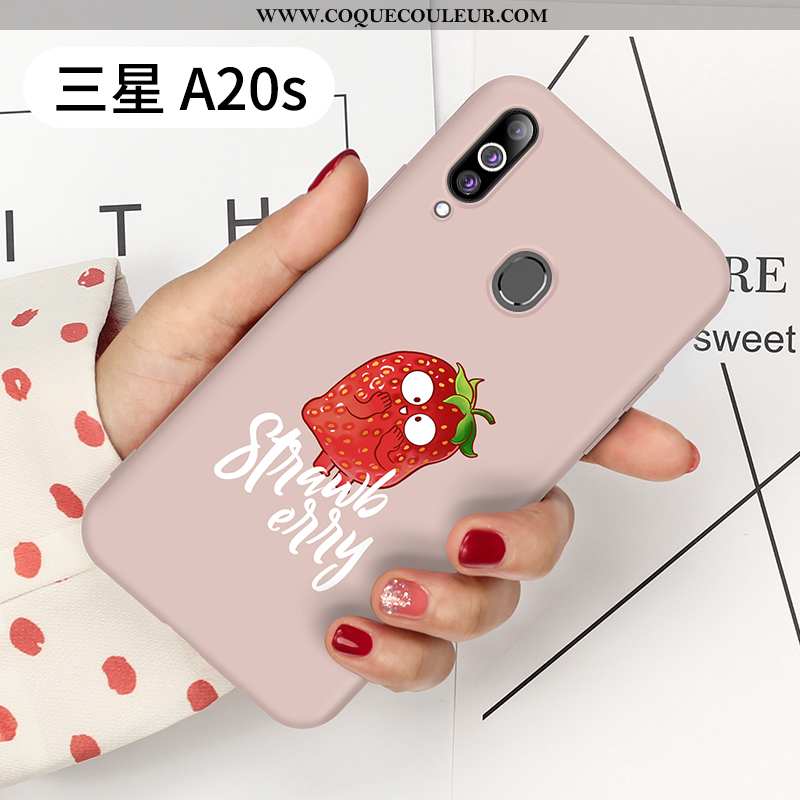 Étui Samsung Galaxy A20s Silicone Incassable Net Rouge, Coque Samsung Galaxy A20s Protection Verte