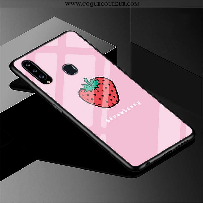 Housse Samsung Galaxy A20s Charmant Verre Incassable, Étui Samsung Galaxy A20s Silicone Dessin Animé