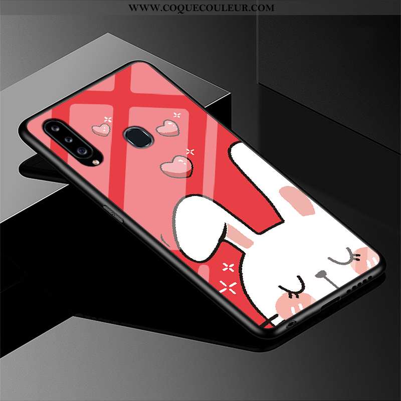 Housse Samsung Galaxy A20s Charmant Verre Incassable, Étui Samsung Galaxy A20s Silicone Dessin Animé