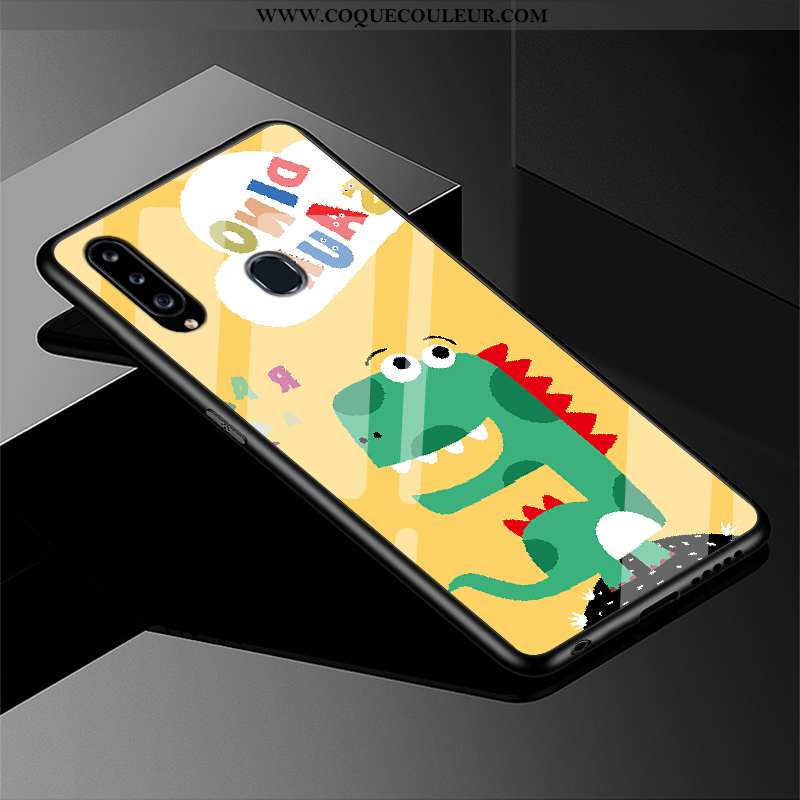 Housse Samsung Galaxy A20s Charmant Verre Incassable, Étui Samsung Galaxy A20s Silicone Dessin Animé