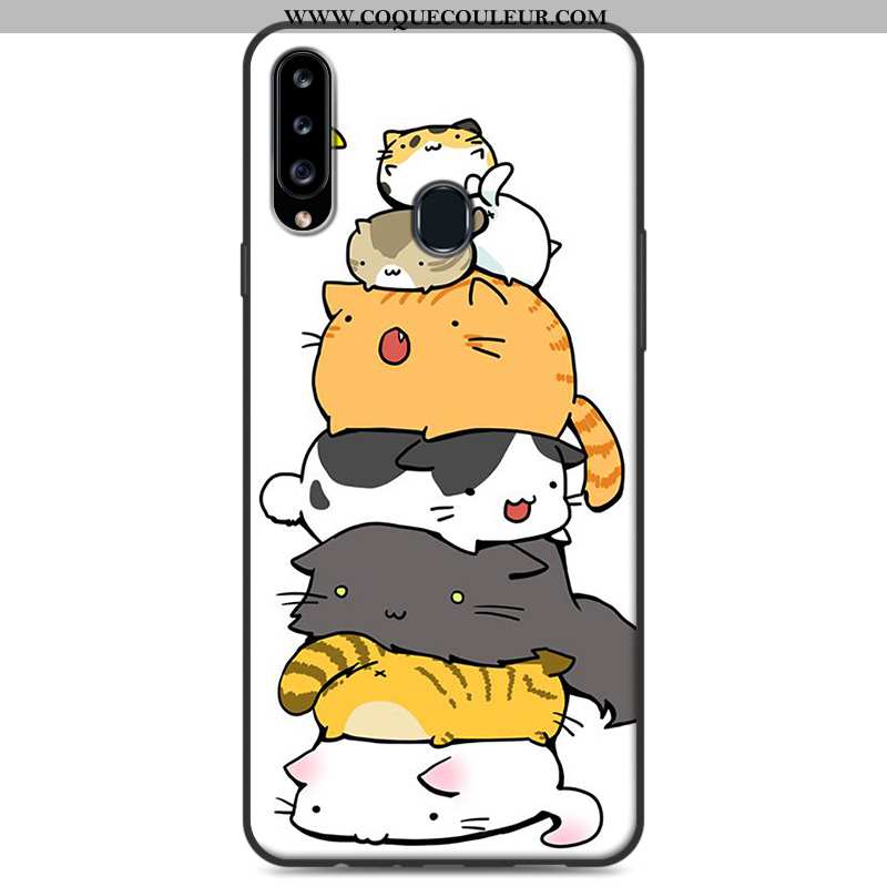 Coque Samsung Galaxy A20s Personnalité Étui Coque, Housse Samsung Galaxy A20s Dessin Animé Gris