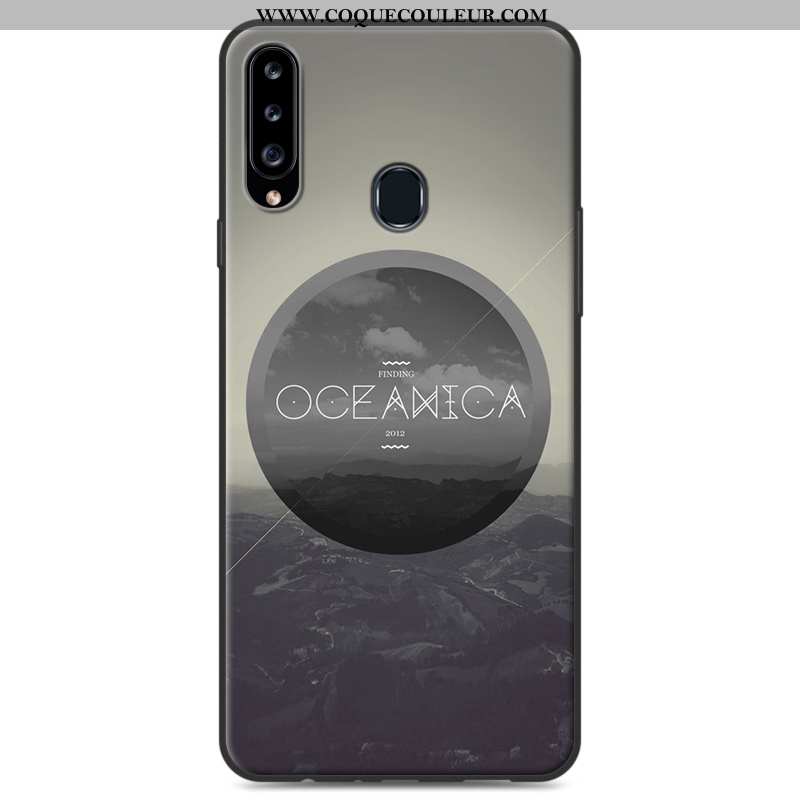 Coque Samsung Galaxy A20s Personnalité Étui Coque, Housse Samsung Galaxy A20s Dessin Animé Gris