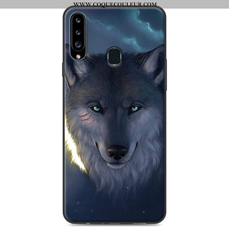 Coque Samsung Galaxy A20s Personnalité Étui Coque, Housse Samsung Galaxy A20s Dessin Animé Gris